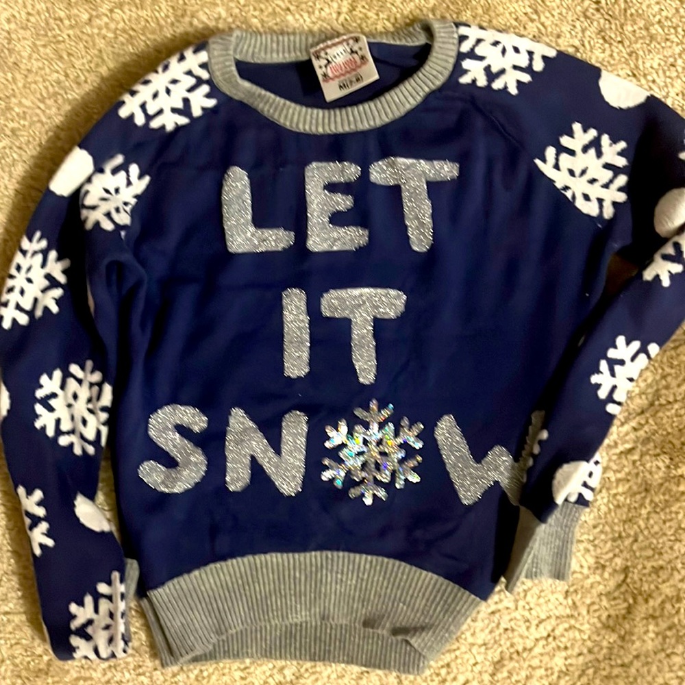 Girls Christmas sweater Sz 7/8